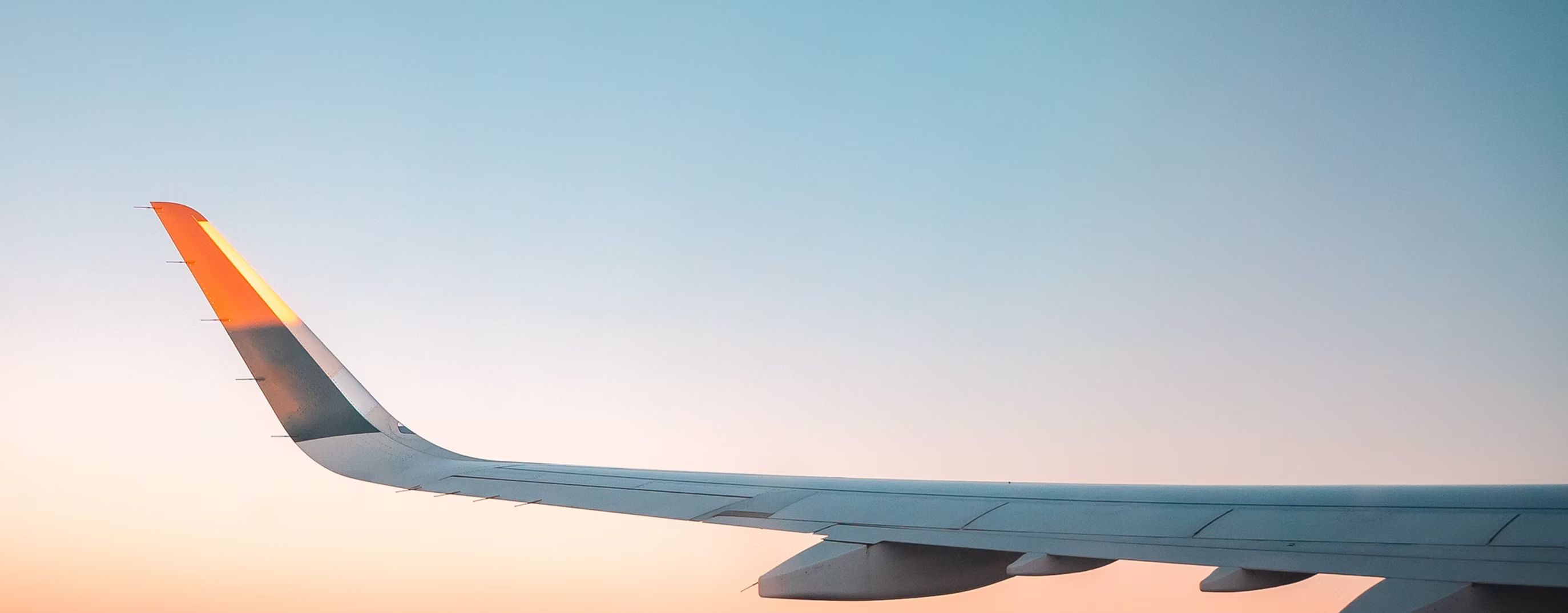 Vue de l'aile d'un avion